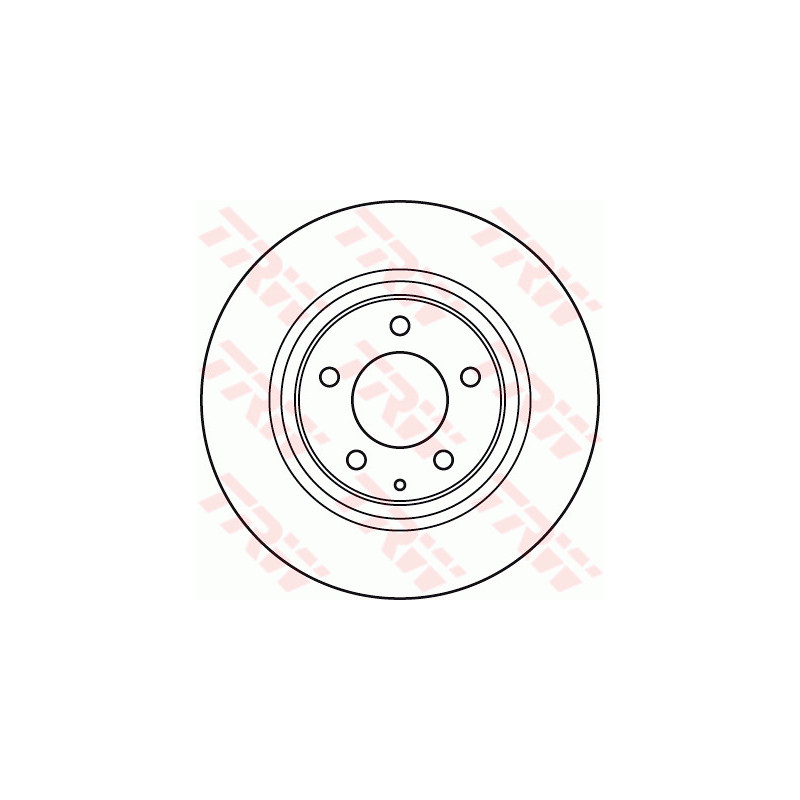 Jeu de 2 disques de frein TRW