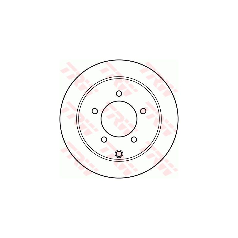 Jeu de 2 disques de frein TRW
