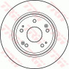Jeu de 2 disques de frein TRW