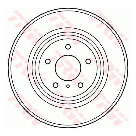 Jeu de 2 disques de frein TRW