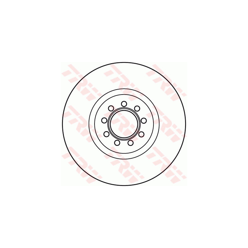 Jeu de 2 disques de frein TRW