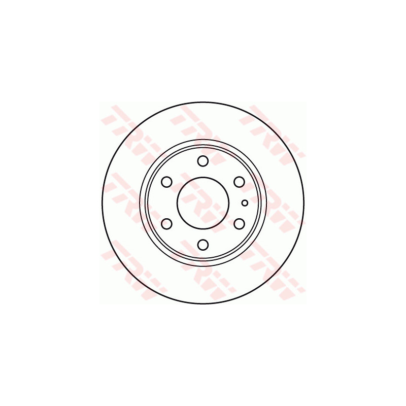 Jeu de 2 disques de frein TRW