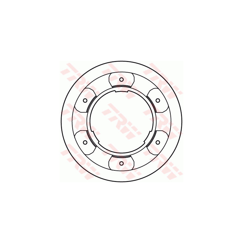 Jeu de 2 disques de frein TRW