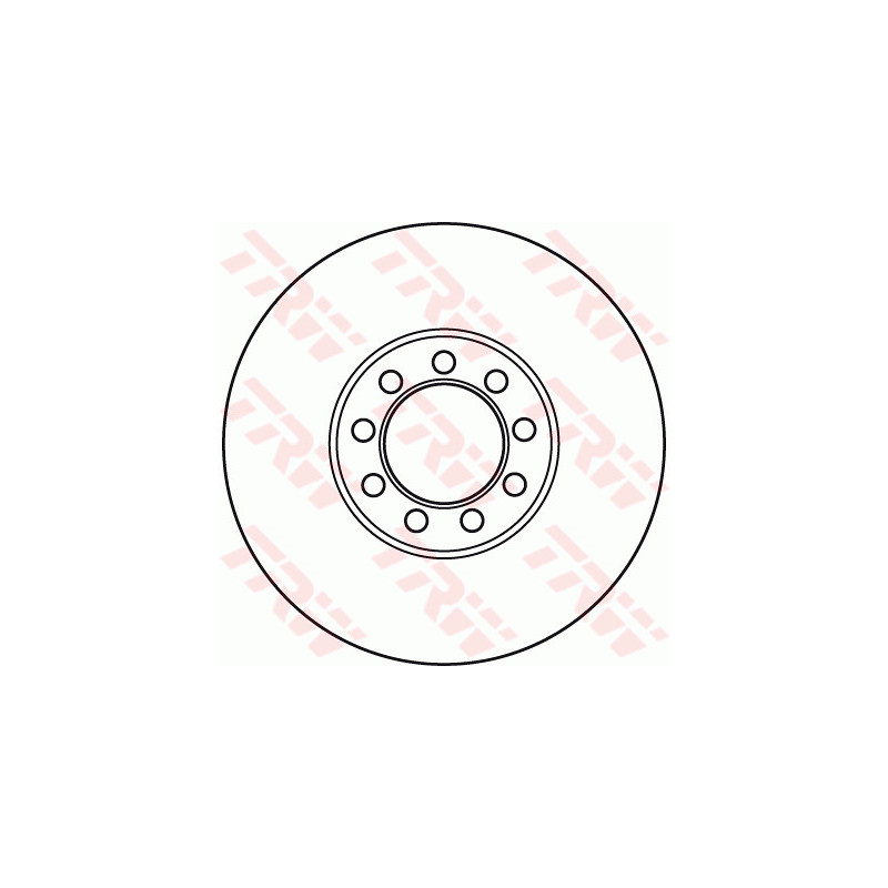 Jeu de 2 disques de frein TRW