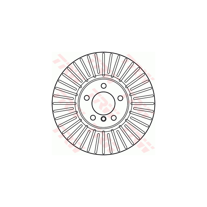 Jeu de 2 disques de frein TRW