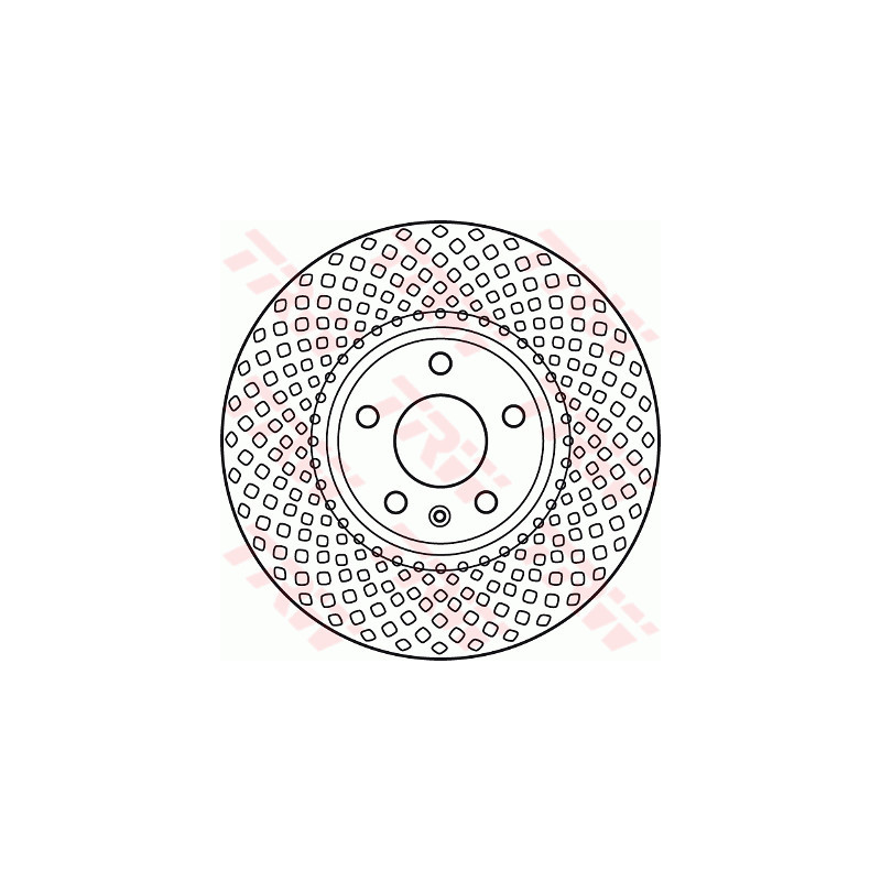 Jeu de 2 disques de frein TRW