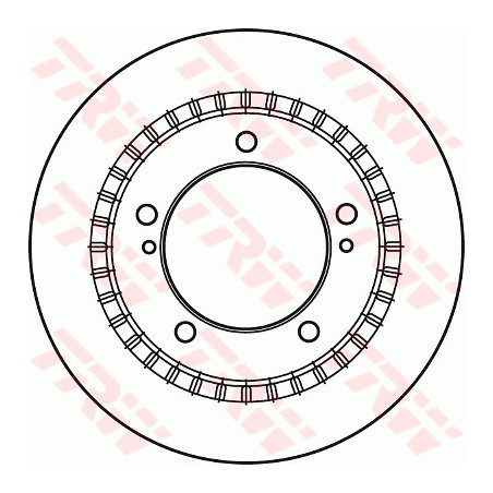 Jeu de 2 disques de frein TRW