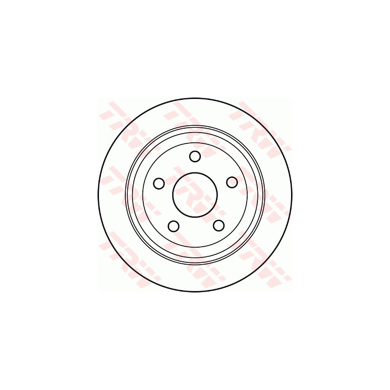 Jeu de 2 disques de frein TRW