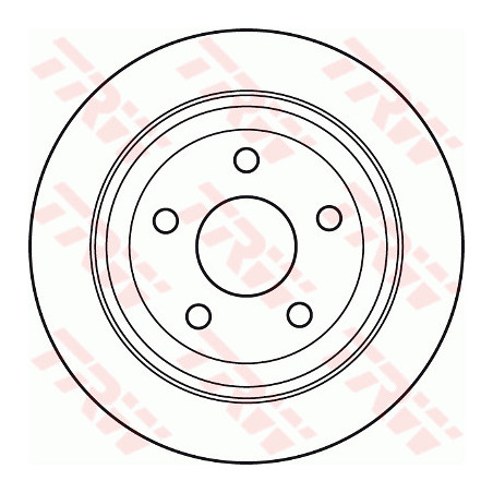 Jeu de 2 disques de frein TRW