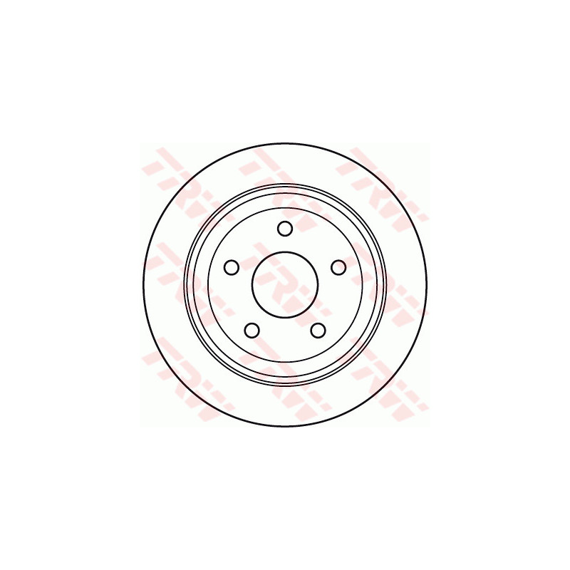 Jeu de 2 disques de frein TRW