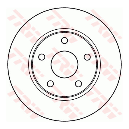 Jeu de 2 disques de frein TRW