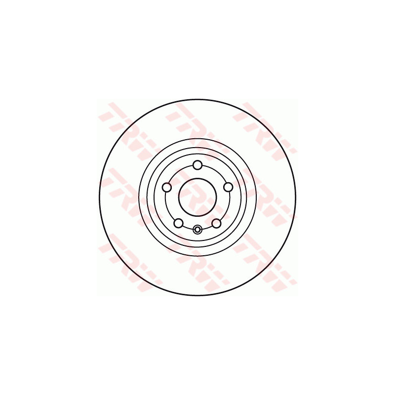 Jeu de 2 disques de frein TRW