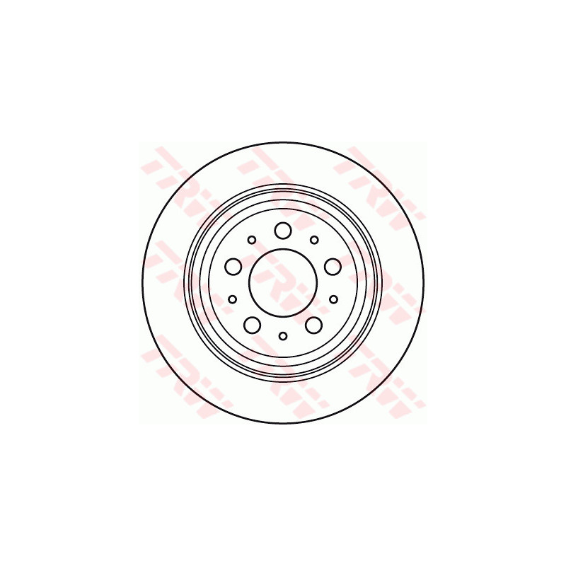 Jeu de 2 disques de frein TRW