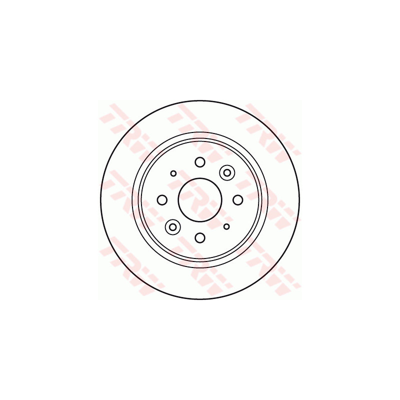 Jeu de 2 disques de frein TRW