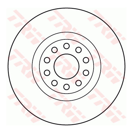 Jeu de 2 disques de frein TRW
