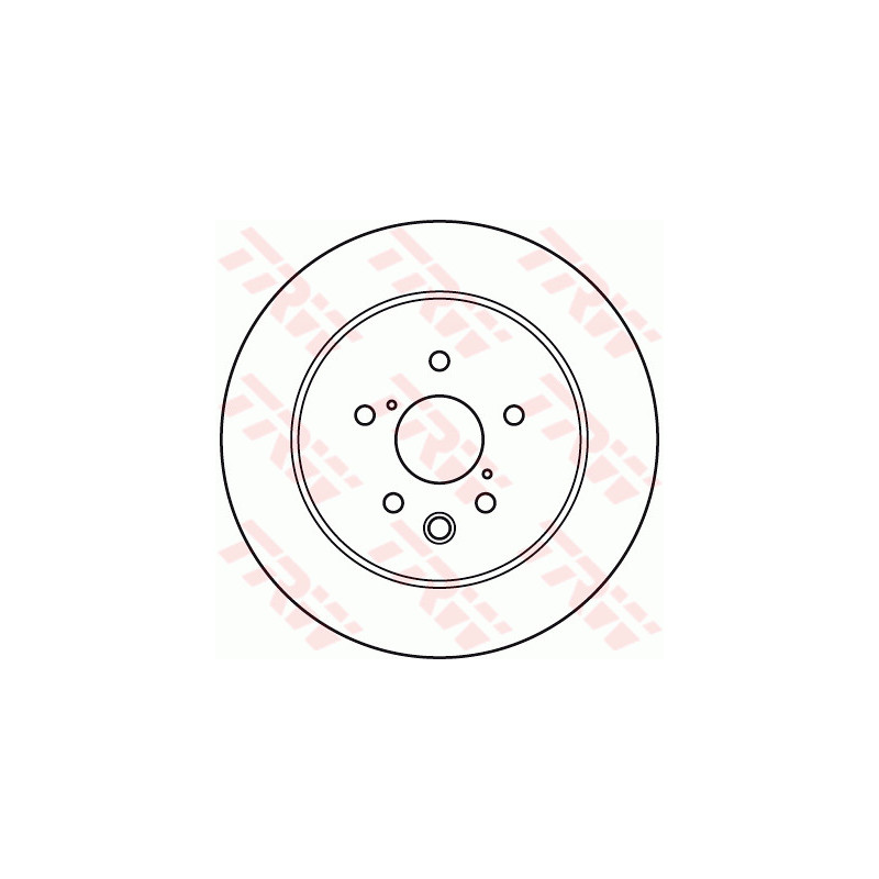 Jeu de 2 disques de frein TRW