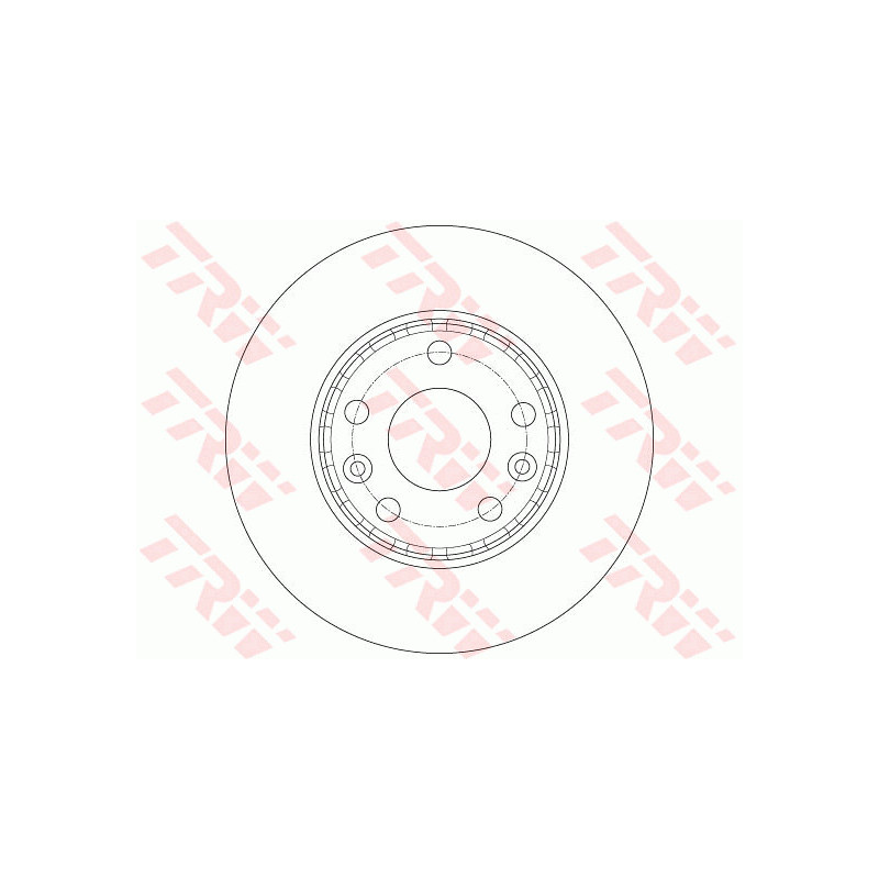 Jeu de 2 disques de frein TRW
