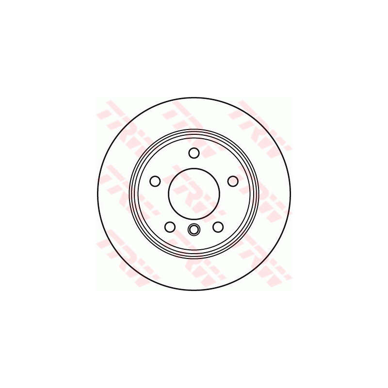 Jeu de 2 disques de frein TRW