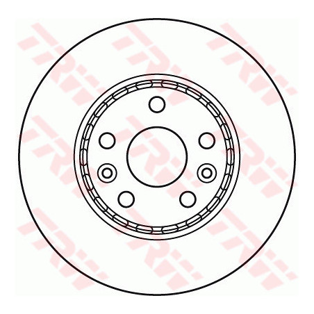 Jeu de 2 disques de frein TRW