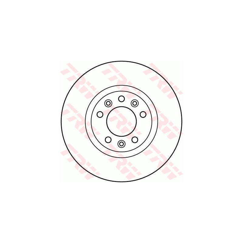 Jeu de 2 disques de frein TRW