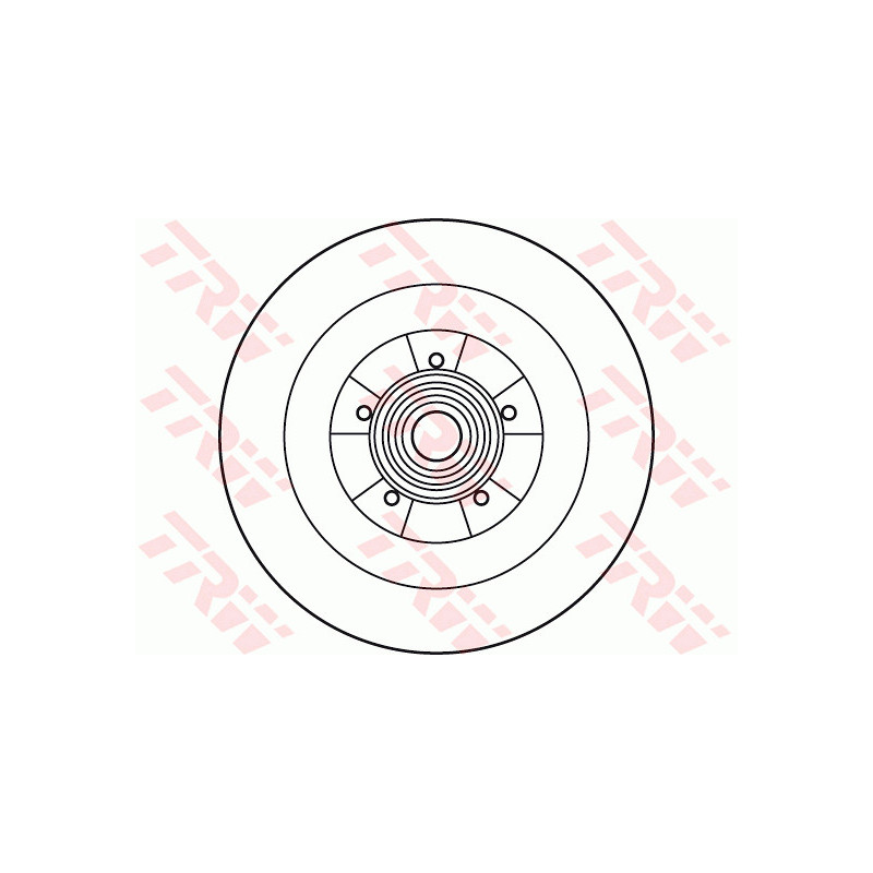 Jeu de 2 disques de frein TRW