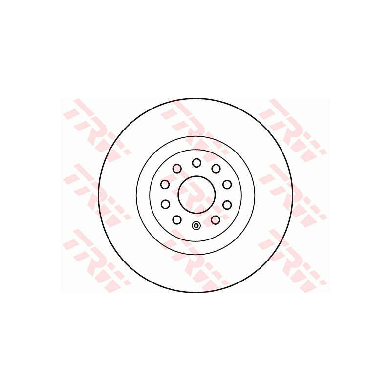 Jeu de 2 disques de frein TRW