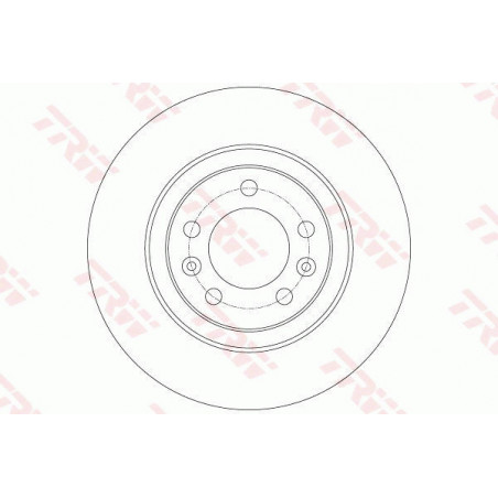 Jeu de 2 disques de frein TRW