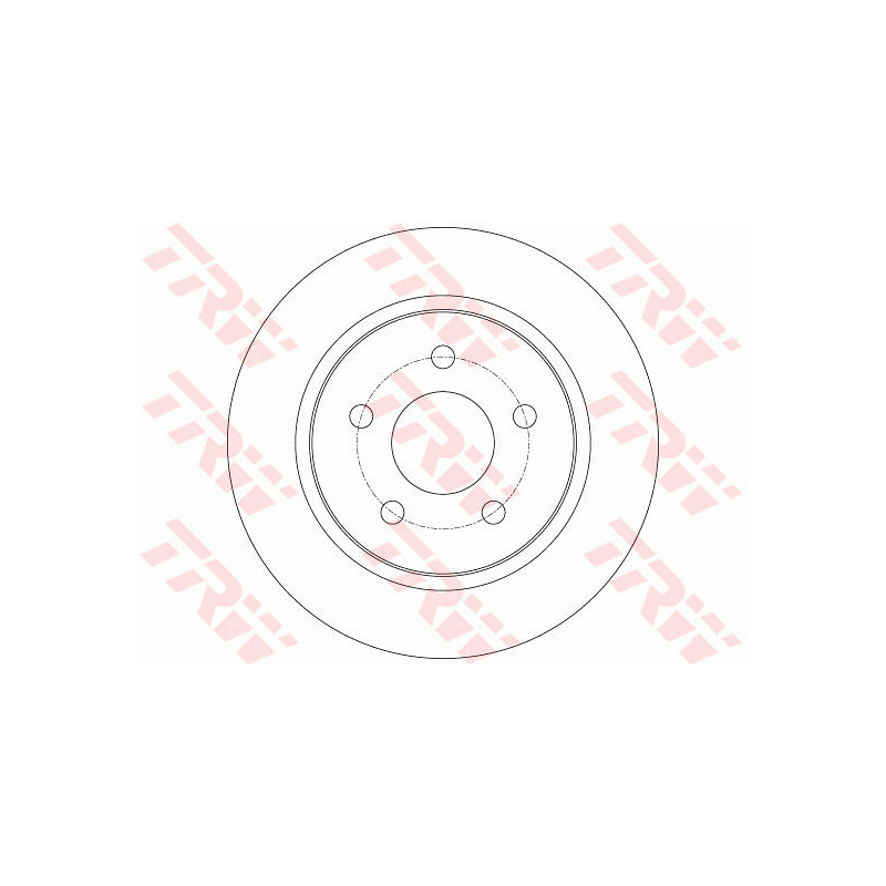 Jeu de 2 disques de frein TRW