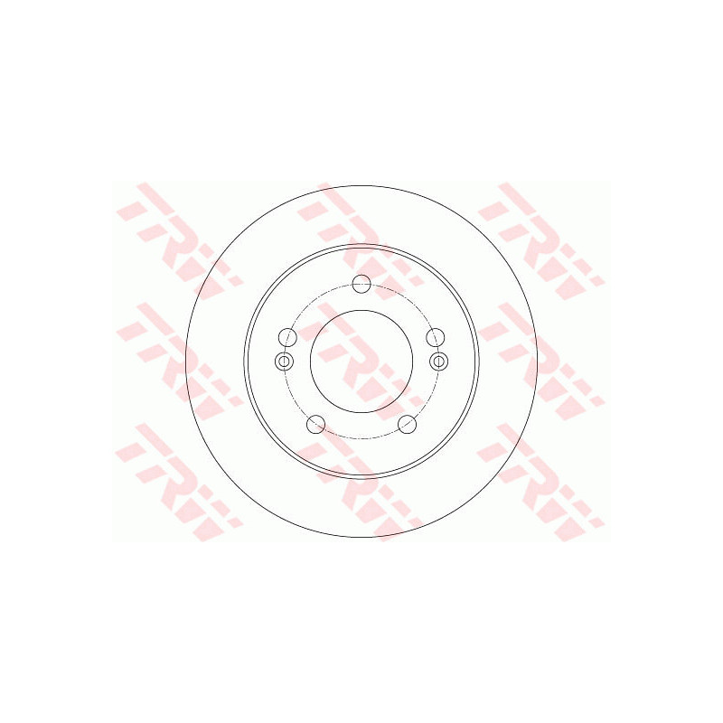 Jeu de 2 disques de frein TRW