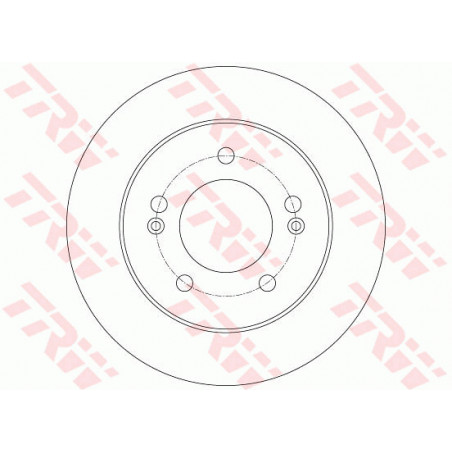 Jeu de 2 disques de frein TRW