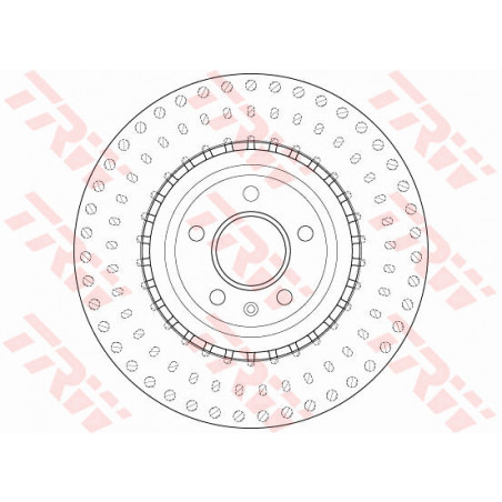 Jeu de 2 disques de frein TRW