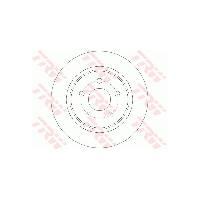 Jeu de 2 disques de frein TRW