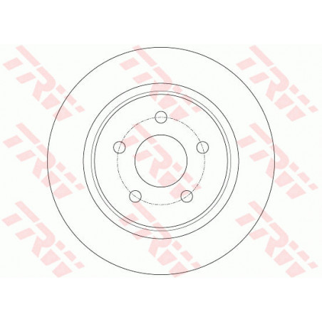 Jeu de 2 disques de frein TRW