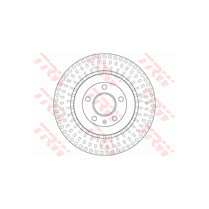 Jeu de 2 disques de frein TRW