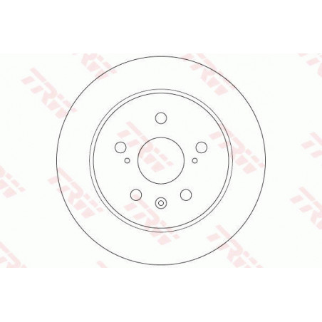 Jeu de 2 disques de frein TRW