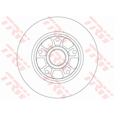 Jeu de 2 disques de frein TRW