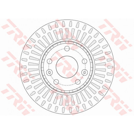 Jeu de 2 disques de frein TRW