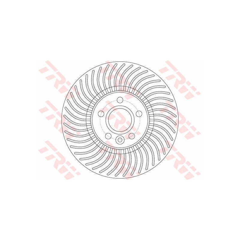 Jeu de 2 disques de frein TRW