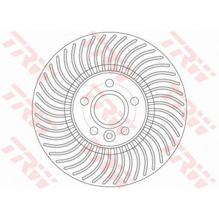 Jeu de 2 disques de frein TRW
