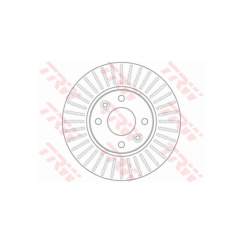 Jeu de 2 disques de frein TRW