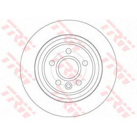 Jeu de 2 disques de frein TRW