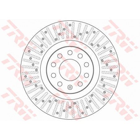 Jeu de 2 disques de frein TRW