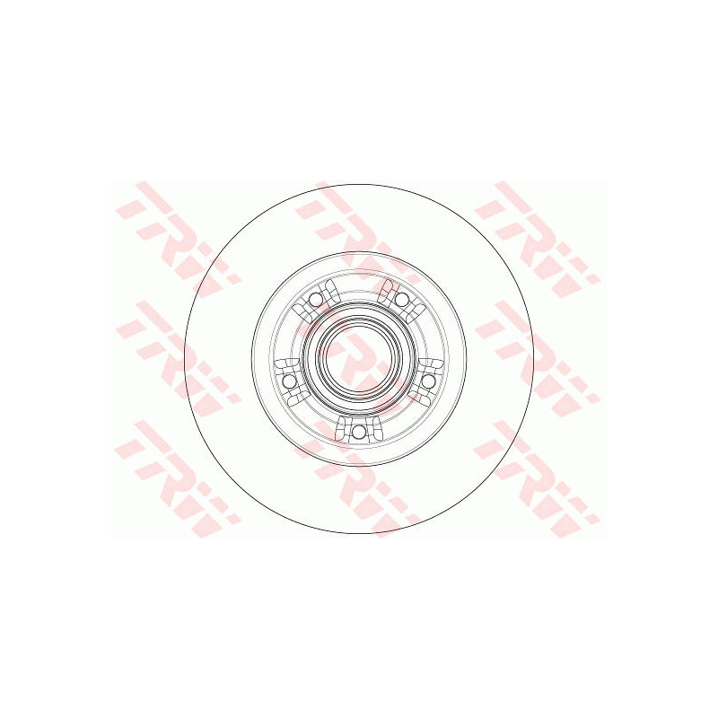 Jeu de 2 disques de frein TRW