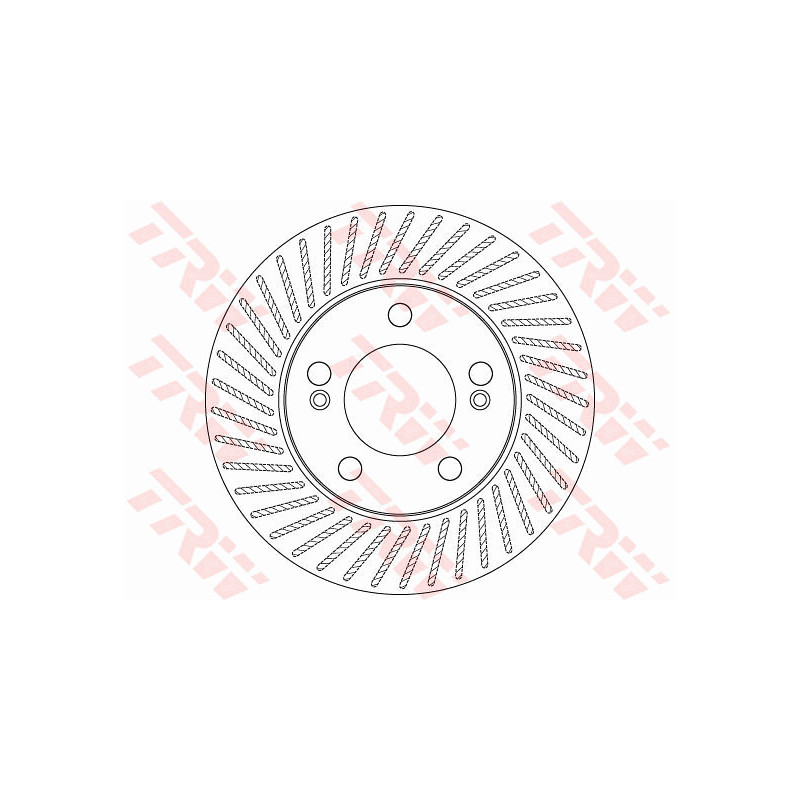 Jeu de 2 disques de frein TRW