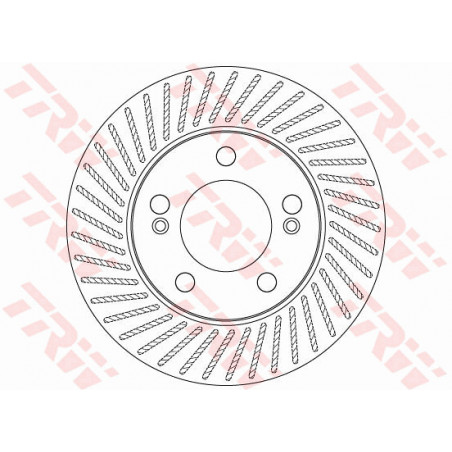 Jeu de 2 disques de frein TRW