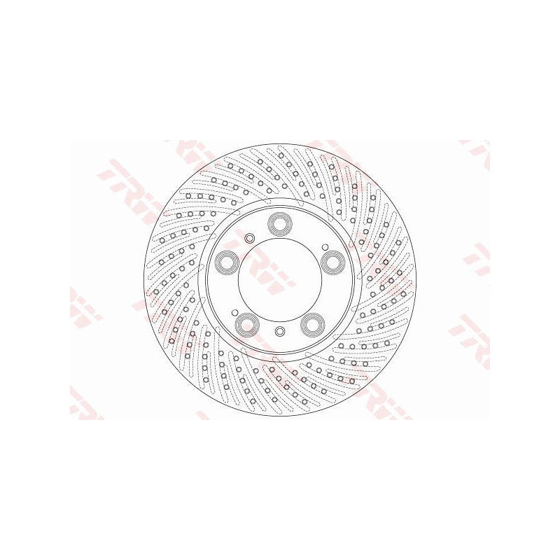 Jeu de 2 disques de frein TRW