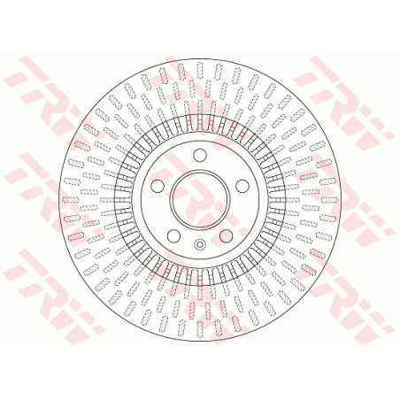 Jeu de 2 disques de frein TRW