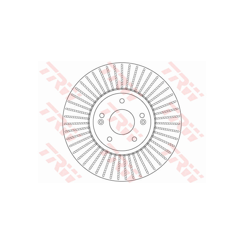Jeu de 2 disques de frein TRW
