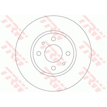 Jeu de 2 disques de frein TRW