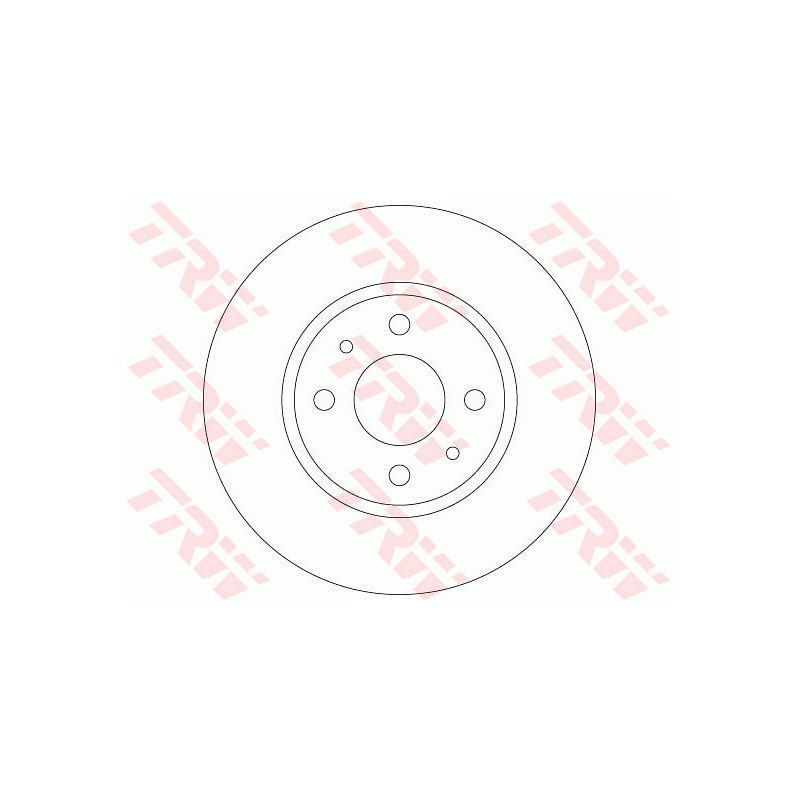 Jeu de 2 disques de frein TRW